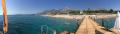 panoramatická fotka z pláže